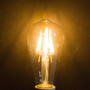 Simba Lighting® LED Vintage Edison Filament ST21 4W 40W Equivalent 120V Dimmable E26 2700K, 6 Pack