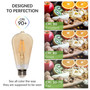 Simba Lighting® LED Vintage Edison Filament ST21 6W 60W Equivalent 120V Dimmable E26 2200K, 6 Pack