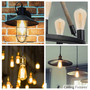 Simba Lighting® LED Vintage Edison Filament ST21 6W 60W Equivalent 120V Dimmable E26 2200K, 6 Pack