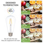 Simba Lighting® LED Vintage Edison Filament ST21 6W 60W Equivalent 120V Dimmable E26 2700K, 6 Pack