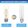 Simba Lighting® LED T10 Filament Bulbs 6W Dimmable 60W Equivalent 120V E26 Base 2700K, 3-Pack