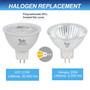 Simba Lighting® LED MR16 3.5W 20W Halogen Replacement Bulbs 12V GU5.3 BiPin 2700K Soft White 6-Pack