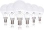 Simba Lighting® LED G14 G45 7W 60W Replacement Bulbs 120V E12 Candelabra Base 5000K Daylight 6-Pack