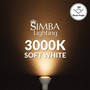 Simba Lighting® LED PAR20 6W 40W 50W Replacement Bulbs 120V Dimmable E26 3000K Soft White 4-Pack