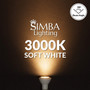 Simba Lighting® LED PAR20 6W 40W 50W Replacement Bulbs 120V Dimmable E26 3000K Soft White 6-Pack