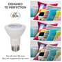 Simba Lighting® LED PAR20 6W Spotlight ETL Listed 40W 50W Replacement Bulbs 120V Dimmable E26 3000K Soft White 6-Pack