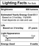 Simba Lighting® LED A19 9W 60W 75W Replacement Bulbs 120V GU24 Twist Base 2700K Warm White 4-Pack