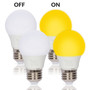 Simba Lighting® LED Bug Repelling A15 5W 40W Equivalent Bulbs 120V E26 Base 2000K Amber 4-Pack
