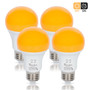 Simba Lighting® LED Bug Repelling 2000K Bulb 6W 40W Equivalent Dusk-to-Dawn Sensor E26 Base, 4-Pack
