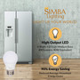 Simba Lighting® LED A15 4W 40W Equivalent Small Bulbs 120V E26 3000K Soft White 6-Pack