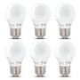 Simba Lighting® LED A15 ETL Listed 5W 40W Equivalent Small Bulbs 120V E26 3000K Soft White 6-Pack