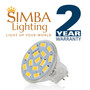 Simba Lighting® LED MR11 3W 20W Halogen Replacement Bulbs 12V GU4 Bi-Pin 5000K Daylight 10-Pack