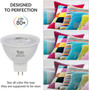 Simba Lighting® LED MR16 3.5W 20W Halogen Replacement Bulbs 12V GU5.3 BiPin 5000K Daylight 6-Pack