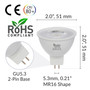 Simba Lighting® LED MR16 5W 35W-50W Halogen Replacement Bulbs 12V GU5.3 BiPin 5000K Daylight 6-Pack