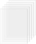 SimbaLux® Acrylic Sheet Clear 5” x 7” Panel 0.08” Thick (2mm) Plexiglass Board, Easy to Cut, Pack of 5