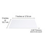 SimbaLux® Acrylic Sheet Clear 5” x 7” Panel 0.08” Thick (2mm) Plexiglass Board, Easy to Cut, Pack of 5