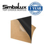 SimbaLux® Acrylic Sheet Black 12” x 12” Square 1/8” Thick (3mm) Plexiglass Board, Easy to Cut, Pack of 2