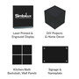 SimbaLux® Acrylic Sheet Black 12” x 24” Long Panel 1/8” Thick (3mm) Plexiglass Board, Easy to Cut