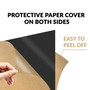 SimbaLux® Acrylic Sheet Black 12” x 24” Long Panel 1/8” Thick (3mm) Plexiglass Board, Easy to Cut