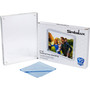 SimbaLux® Magnetic Acrylic Photo Frame 6” x 8” Free-Standing Clear Desktop Floating Display with UV Protection