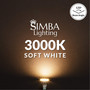 Simba Lighting® LED MR11 3W 20W Halogen Replacement Bulbs 12V GU4 Bi-Pin 3000K Soft White 4-Pack