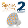Simba Lighting® LED MR11 3W 20W Halogen Replacement Bulbs 12V GU4 Bi-Pin 3000K Soft White 4-Pack