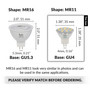 Simba Lighting® LED MR11 3W 20W Halogen Replacement Bulbs 12V GU4 Bi-Pin 5000K Daylight 4-Pack