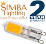 Simba Lighting® LED G9 2W T4 25W Halogen Replacement JCD Bi-Pin Base 120V 2700K Warm White, 4 Pack