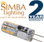 Simba Lighting® LED G4 1.1W T3 10W Halogen Replacement JC Bi-Pin Base 12V 3000K Soft White, 5 Pack