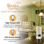 Simba Lighting® LED G8 1.5W T4 20W Halogen Replacement JCD Bi-Pin Base 120V 3000K Soft White, 5 Pack