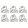 Simba Lighting® Halogen MR11 12V 20W Bulbs GU4 2-Pin FTD Cover Glass, 6-Pack