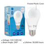 Simba Lighting® LED A19 ETL Listed 9W 60W-75W Equivalent Bulbs 120V E26 Base 5000K Daylight 4-Pack
