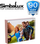 SimbaLux® Magnetic Acrylic Photo Frame 4” x 6” Free-Standing Clear with Rose Gold Edge, Pack of 3