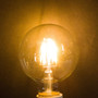 Simba Lighting® LED Vintage Edison Filament G25 Globe 4W Dimmable 40W Equivalent 120V 2700K, 3-Pack