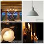 Simba Lighting® Candelabra Torpedo Frosted B10 CTC 25W E12 Base Light Bulbs 120V Warm White 2700K, 12 Pack