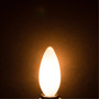 Simba Lighting® Candelabra Torpedo Frosted B10 CTC 40W E12 Base Light Bulbs 120V Warm White 2700K, 12 Pack