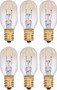 Simba Lighting® T6.5 25W Replacement Bulb Mini Tube Shape 120V, E12 Candelabra Base, 2700K, 6-Pack