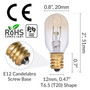 Simba Lighting® T6.5 25W Replacement Bulb Mini Tube Shape 120V, E12 Candelabra Base, 2700K, 6-Pack