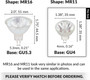 Simba Lighting® Halogen MR11 12V 10W Bulbs GU4 2-Pin FTD Cover Glass, 6-Pack