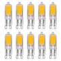 Simba Lighting® LED G9 2W T4 25W Halogen Replacement JCD Bi-Pin Base 120V 2700K Warm White, 10 Pack