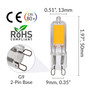 Simba Lighting® LED G9 2W T4 25W Halogen Replacement JCD Bi-Pin Base 120V 2700K Warm White, 10 Pack
