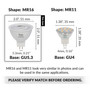 Simba Lighting® LED MR16 3.5W 20W Halogen Replacement Bulbs 12V GU5.3 BiPin 5000K Daylight 10-Pack