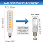 Simba Lighting® LED E11 T6 JD 8W 75W 80W Halogen Replacement Bulbs 120V 3000K Soft White 4-Pack