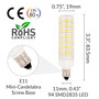 Simba Lighting® LED E11 T6 JD 8W 75W 80W Halogen Replacement Bulbs 120V 6000K Daylight 4-Pack