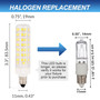 Simba Lighting® LED E11 T6 JD 8W 75W 80W Halogen Replacement Bulbs 120V 6000K Daylight 4-Pack