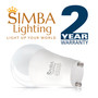 Simba Lighting® LED A19 9W 60W 75W Replacement Bulbs Dimmable 120V GU24 Twist Base 2700K Warm White 4-Pack