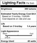 Simba Lighting® Oven Light Bulb 300°C/572°F Rated G45 G14 40W E26 Medium Base, 120V 2700K, 4-Pack