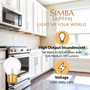 Simba Lighting® Oven Light Bulb 300°C/572°F Rated G45 G14 40W E26 Medium Base, 120V 2700K, 4-Pack