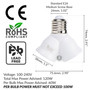 Simba Lighting® E26 Light Bulb Socket Adapter Splitter to 2 Heads White, Medium Screw Base, 2-Pack