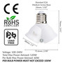 Simba Lighting® E26 Light Bulb Socket Adapter Splitter to 2 Heads White, Medium Screw Base, 4-Pack